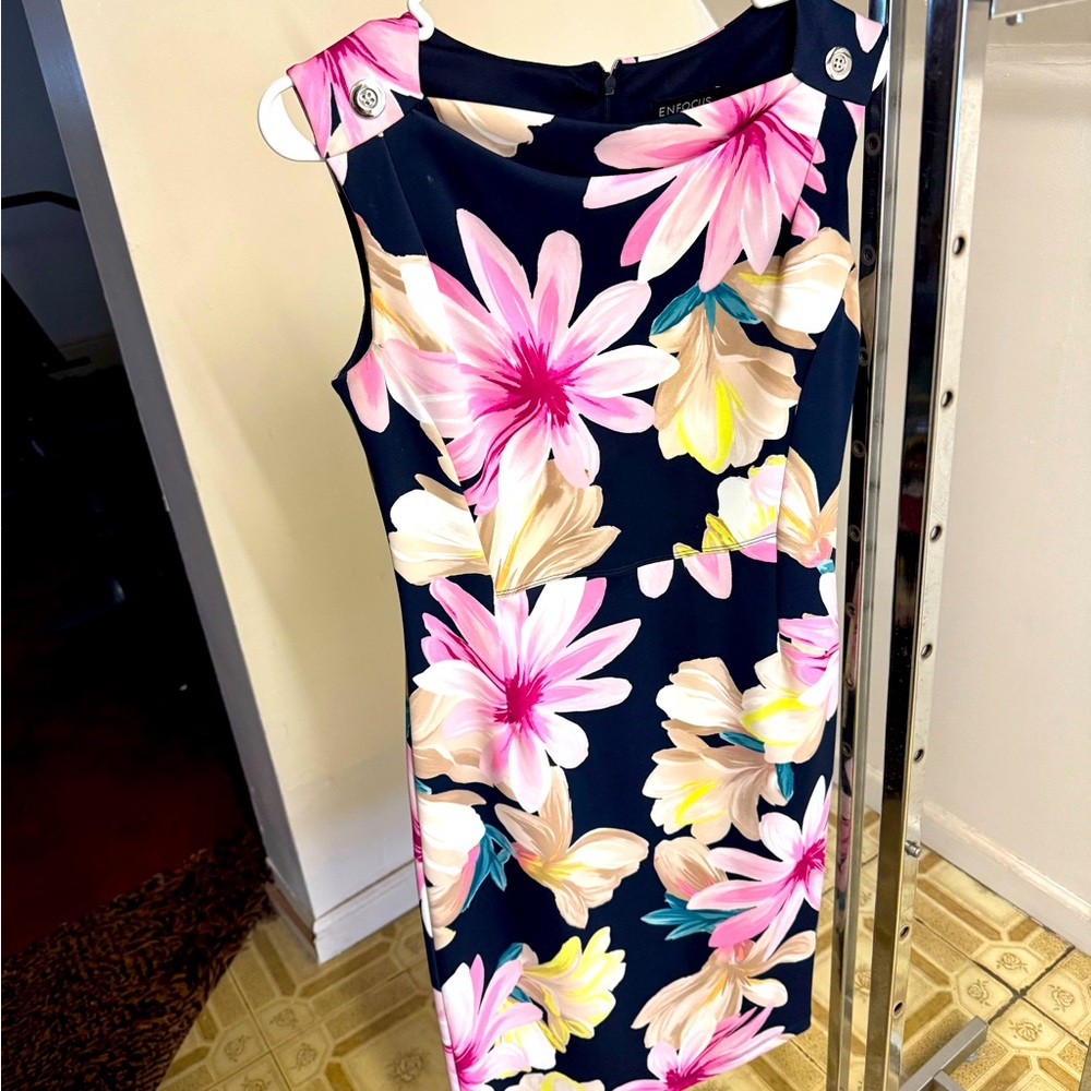 Enfocus Studio Floral Midi Dress Size 4